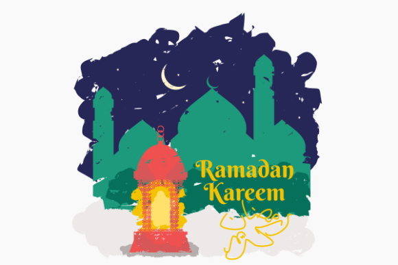 Elevating Ramadan Design with Brushed Mosque Lantern SVGs