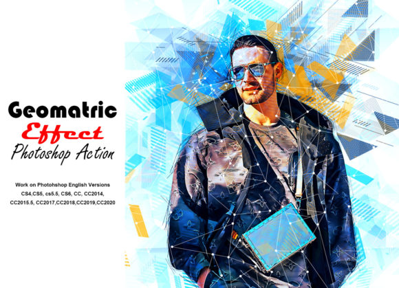 Geometric Effect Photoshop Action