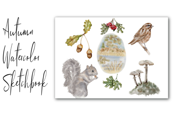 How to Paint an Autumn Sketchbook Page