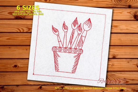 Integrating Paint Brushes in Mug Embroidery into Your Creative Workflow
