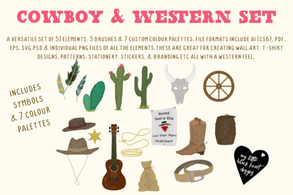 Integrating the Wild Wild West - Cowboy and Western Set into Professional Design Workflows