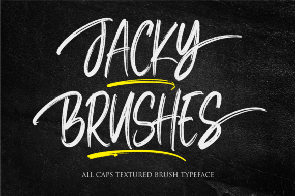 Jacky Brushes: Elevating Design with a Cool, Brushed Display Font