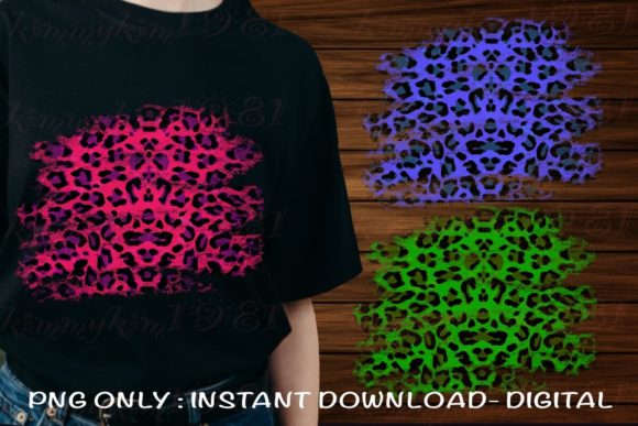 Leopard Brushed Splash Sublimation PNG