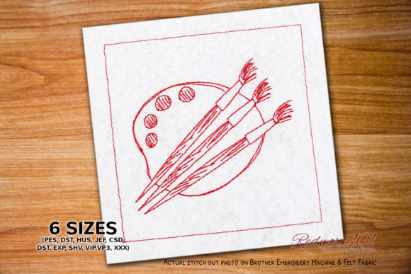 Painting Brushes on Palette: Elevating Your Embroidery with Artistic Flair