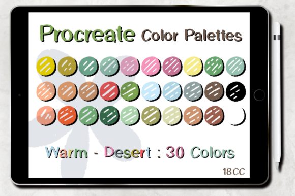 Procreate Color Palettes Warm - Desert: Elevating Digital Art with Earthy Tones